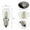 thumbnail image 2 of Ac110V Led Refrigerador Luz E12 Bombilla Base Smd3014 Blanco Cálido TOMSHOO Luz del refrigerador, 2 of 7