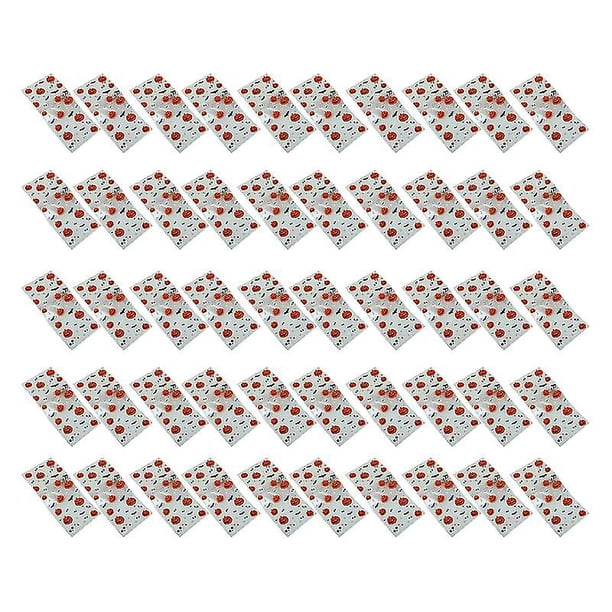 50 Uds bolsa de dulces transparente decorativa de gran capacidad multiusos reutilizable truco o trato con giros galletas de Halloween Snacks bolsa de embalaje de regalo para fiesta