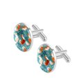 thumbnail image 2 of Squirrel Elegant Silver Stainless Steel Cufflinks Set for Formal Attire at Weddings and Business Meetings, 2 of 6