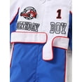 thumbnail image 5 of FYMNSI FYMNSI Toddler Boy Clothes Race Car Driver Costume Suit First Birthday Outfit Boy Baby Romper Jumpsuit, 5 of 9