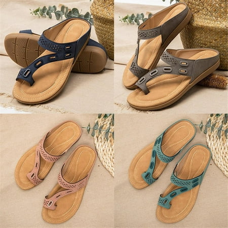 

Women Flip Flops Lightweight Arch Support Sandals Summer Beach Slippers