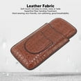 thumbnail image 3 of Cigar Humidor, 3 Finger Artificial Leather Lightweight Soft Cigar Box  for Business, 3 of 8