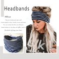 thumbnail image 5 of 3Pcs Women Headbands Wide Turban Knotted Head Bands African Thick Head Wraps Yoga Running Workout Hairbands Hair Scarf Elastic Hair Fashion Accessories for Women and Girls, 5 of 5