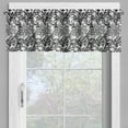 thumbnail image 4 of Ambesonne Black and White Valance & Curtain, Victorian Lace, 55"x24", Black White, 4 of 6