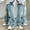 Blue, variant on Teen Boys Baggy Jeans Baggy Cargo Pants Elastic Waist Straight with Pocket Classic Fit Casual Boy Clothes 13-14 Years