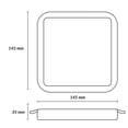 thumbnail image 2 of Estevez luminario LED empotrable FLAT DECO SQUARE CCT, 12 Watts, 3 temperaturas, regulable, blanco, 2 of 6