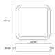 thumbnail image 2 of Estevez luminario LED empotrable FLAT DECO SQUARE CCT, 12 Watts, 3 temperaturas, regulable, blanco, 2 of 6