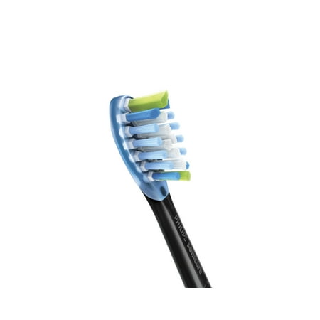 Philips Sonicare - Premium Plaque Control Brush Heads (2-Pack) - Black