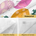 thumbnail image 4 of Easter Eggs No Hooks Shower Curtain with Snap-in Liner Spring Green Yellow Pink Teal Floral Eggs Shower Curtains for Bathroom, Waterproof, Easy Install, Washable 60"x72", 4 of 9