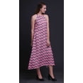 thumbnail image 4 of Bimba Robe de Soirée Dos Nu Géométrique pour Femmes Tenue de Plage Été-TP, 4 of 6