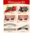 thumbnail image 5 of Vanmor Electric Train Toy Set- Train Toys for Boys with Smokes, Lights and Sound, Toy Train with Steam Locomotive, Train Carriages and Tracks, Toddler Model Trains for 3 4 5 6 7 8+ Years Old, 5 of 9