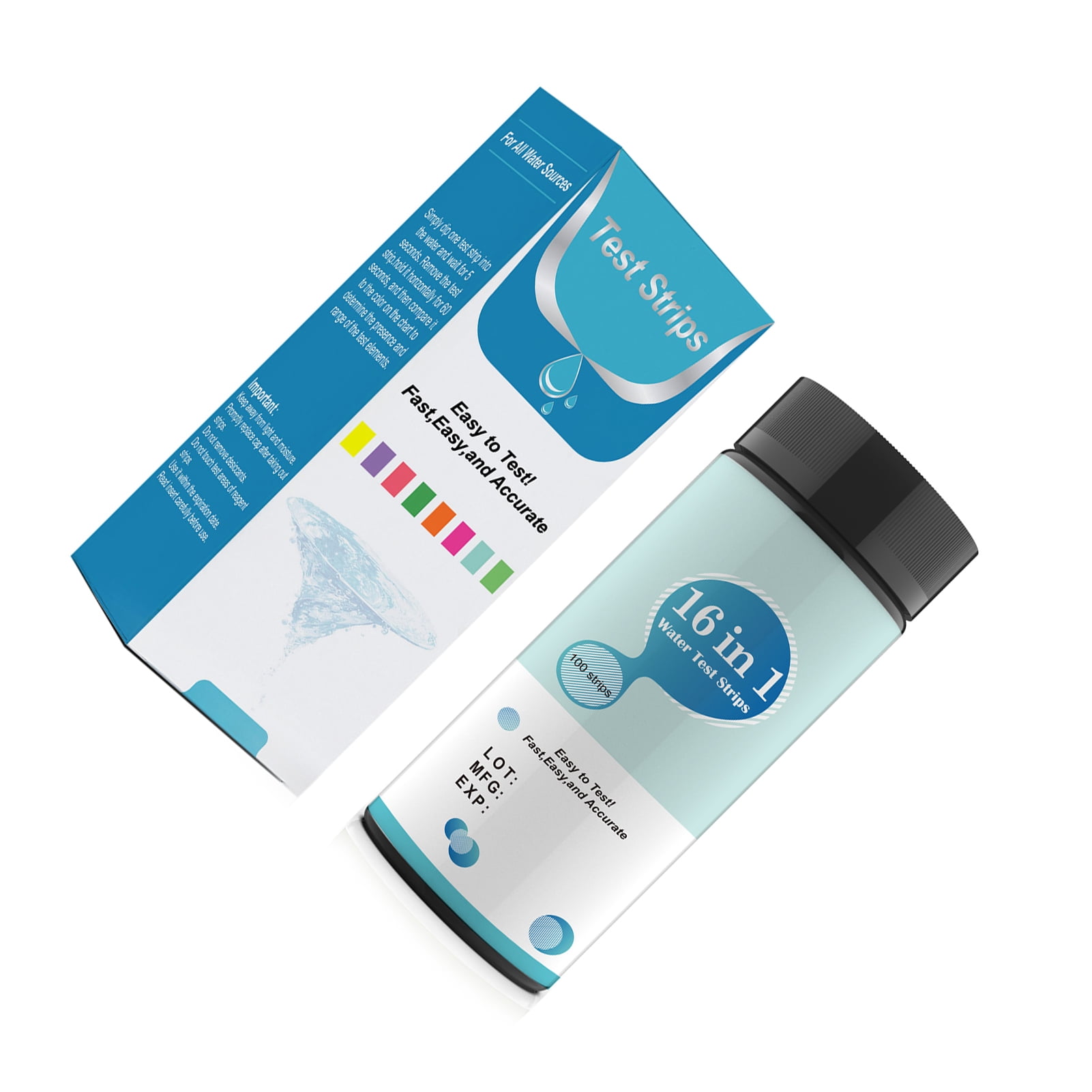 Thinsony Pond Water Test Strips Pond S Health Effectively Normal Water Test Kit 100pcs
