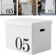 thumbnail image 3 of Storage Organizer Box, Mltipurpose Dustproof Dampproof Moving Storage Box Simple Large Capacity  For Living Room For Office No.3 Box,No.5 Box, 3 of 8