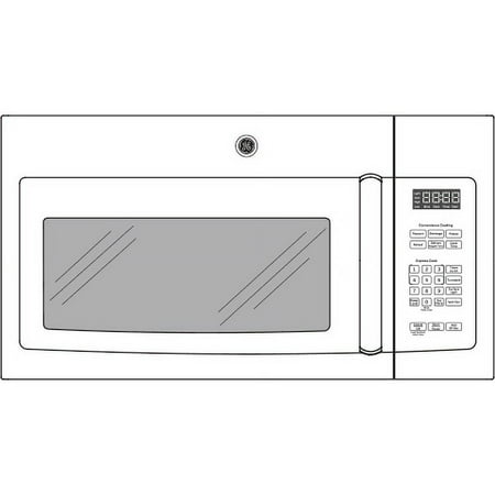 GE - 1.6 Cu. Ft. Over-the-Range Microwave - White