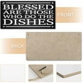 thumbnail image 4 of Hanging Wood Sign Home Decorative Blessed Are Those Who Do The Dishes Door Decorations Hanging Farmhouse Wood Sign Rustic Sign For Front Door Home Yard Porch Hanging Fall Decor 12" X 6", 4 of 7