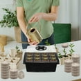 thumbnail image 5 of Halatool 4 Pack 48 Cells Seed Starter Kit with 50 PCS Coco Pellets for Seedlings Organic Seed Stater Soil Pods, 5 of 6