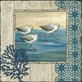 thumbnail image 3 of Brent, Paul 12x12 Black Modern Framed Museum Art Print Titled - Sandpiper Shore I, 3 of 5
