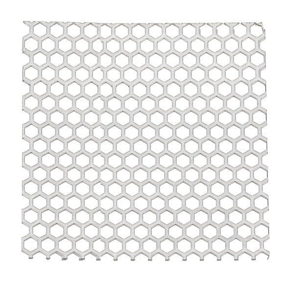 Uxcell 3.5" x 3.5" Perforated Metal Sheets, 19Ga 0.24" Hexagonal Hole Mesh