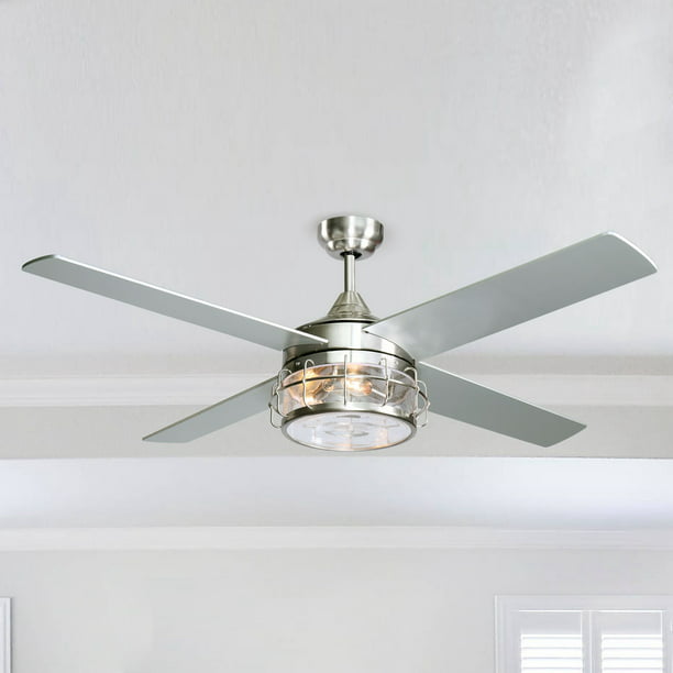 52 Inch Ceiling Fans With Lights And, Stainless Ceiling Fan Light Bulbs