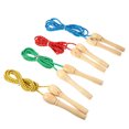 thumbnail image 2 of Miangastore 4pcs Adjustable Skipping Rope Wooden Handle Jump Rope For Fitness Training Home School Parties Random Color, 2 of 9