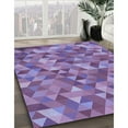 thumbnail image 3 of Ahgly Company Tapis Rond Lavable en Machine Intérieur Transitionnel Violet Violet Violet, 6 Pieds Rond, 3 of 7