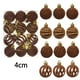 thumbnail image 5 of 12 Bolas Navideñas de Terciopelo Flocadas, Adornos Navideños de Plástico, Adornos Colgantes Decorativos para Árbol de Navidad., 5 of 5