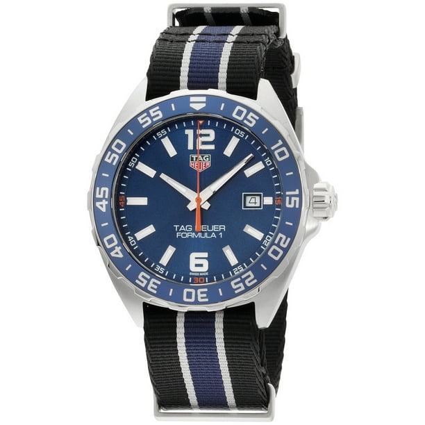 tag heuer formula 1 blue dial men's watch
