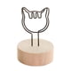 thumbnail image 3 of Portatarjetas para Colocar, Clip para Notas, Soporte con Clip para Notas de Madera Multifunción, Tarjeteros para Mesa, Decoración de Escritorio para B Gato Macarena porta clips para notas, 3 of 8