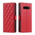 thumbnail image 4 of for Samsung Galaxy S10 Elegant Phone Case Wallet Pocket with Card Holder for Women,Crossbody Strap Case for Samsung Galaxy S10 with Strap Lanyard,Magnetic Flip Leather Case,Red, 4 of 10