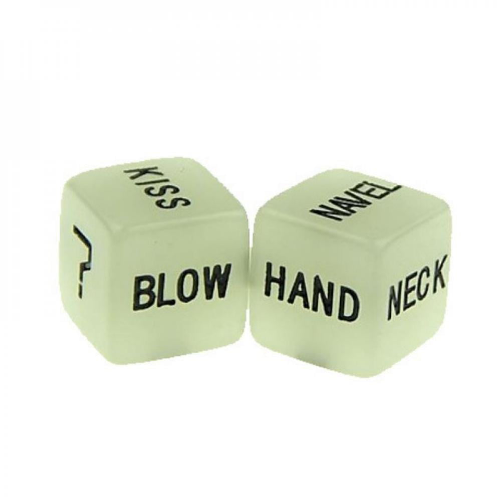 2pcs Glow Love Dice Toys Adult Couple Lovers Games Party Toy Valentines day gift 