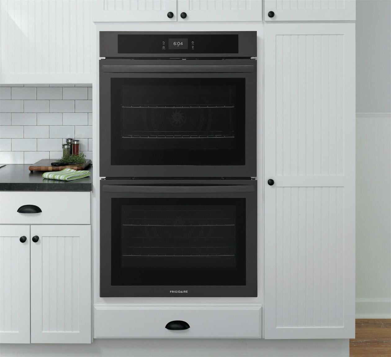 Frigidaire FCWD3027AB 30 inch Black Built-In Double Electric Convection Wall Oven