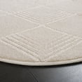 thumbnail image 3 of SAFAVIEH Pattern And Solid Jalen Geometric Area Rug, Ivory, 5'3" x 5'3" Round, 3 of 11