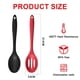 thumbnail image 2 of 4 cucharas de silicona para cocinar, resistentes al calor, diseño higiénico, utensilios de cocina, cucharas para mezclar para cocinar, hornear, revolver y mezclar (negro), 2 of 5