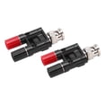 thumbnail image 3 of Conector adaptador divisor coaxial RF, 2 conectores BNC macho a conector banana hembra doble de 4 mm., 3 of 14