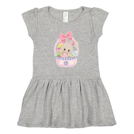 

Inktastic Easter Bunny in Easter Basket with Eggs Gift Toddler Girl Dress