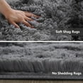 thumbnail image 4 of 10X14 Large Area Rugs for Living Room Bedroom,Big Shag Rug for Bedroom Dorm,Soft Fluffy Indoor Carpet Nursery Rugs for Kids Girls Room Home Decor(Mottling Black, 10X14 Feet), 4 of 17