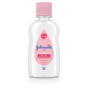 Johnson's Baby Oil, Mineral Oil, Baby Massage Oil, Original, 3 fl. oz