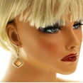 thumbnail image 4 of Mi Amore Acrylic Gem Dangle-Earrings Gold-Tone/Peach, 4 of 4