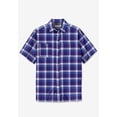 thumbnail image 2 of KingSize Men's Big & Tall Plaid Wrinkle-Resistant Short Sleeve Button Down, 2 of 6