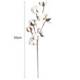 thumbnail image 4 of Soumake 1Pc 10 Head Artificial Flower Easy To Maintain Plastic Cotton Branches Fake Plant Home Decor Household, 4 of 8