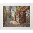 thumbnail image 1 of Obuchovsky, Yury 24x19 White Modern Wood Framed Museum Art Print Titled - The Street in Antibes, 1 of 4