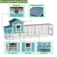 thumbnail image 4 of Aukfa 122" Large Chicken Coop Wood Chicken Run Cage w/ Nest Box&Free-range Door for Outdoor, Backyard, 4 of 9