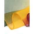thumbnail image 4 of Unique Bargains Long Chiffon Lightweight Scarf Gradient Color Scarf for Women Green/Yellow/Purple, 4 of 7