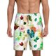 thumbnail image 1 of Balery Floral Vintage Pantalones cortos de pijama de punto de algodón para hombre con cinturilla y bolsillos-Medium, 1 of 6