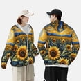 thumbnail image 4 of Fotbe Starry Sky Moon Sunflower Chaqueta con Protección Solar UPF 50+ para Hombre y Mujer, Camisa con Capucha y Bolsillos-Medium, 4 of 7