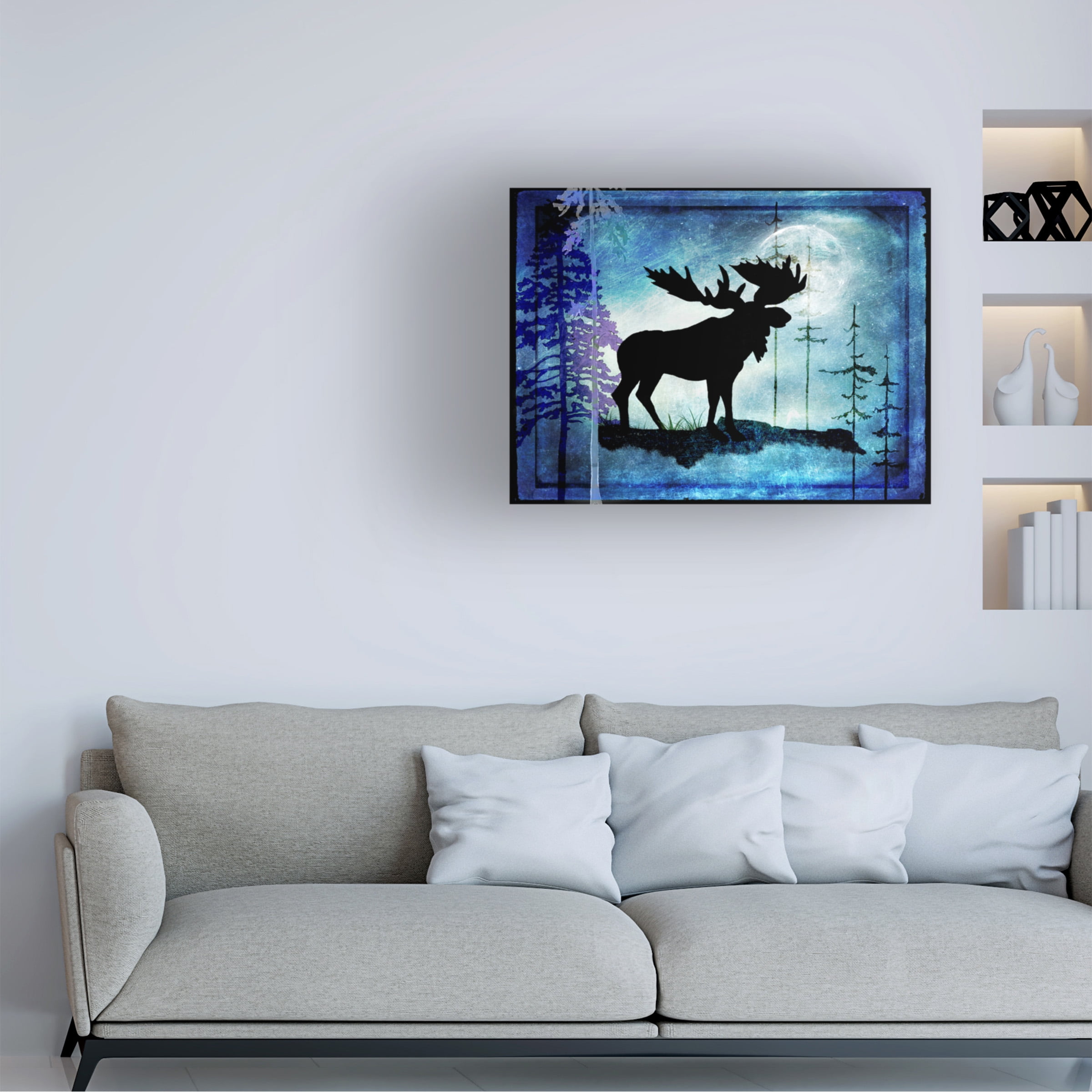 LightBoxJournal 'Midnight Moose' Canvas Art