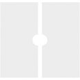 thumbnail image 4 of 34"OD x 5"ID x 11 3/4"C x 1"P Knox Architectural Grade PVC Contemporary Ceiling Medallion, Two Piece, 4 of 11