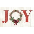 thumbnail image 2 of Diannart 32x21 Gold Ornate Wood Framed with Double Matting Museum Art Print Titled - Joyeux Noel Wreath, 2 of 4