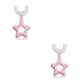 thumbnail image 2 of Cepillo de para bebé Cateissary ergonómico de doble cara de silicona de 360 grados rosado S 2piezas, 2 of 6
