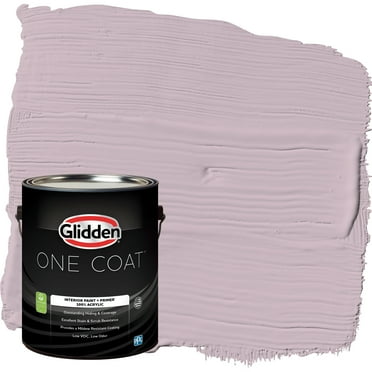 Glidden One Coat Interior Paint and Primer, High Society / Purple, Gallon, Eggshell